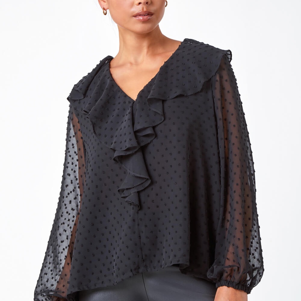 H&M Ruffle Blouse